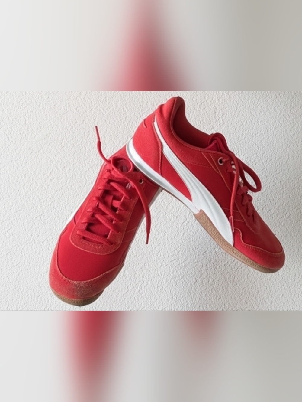 Women's Puma Bella Donna Red Suede Sneakers